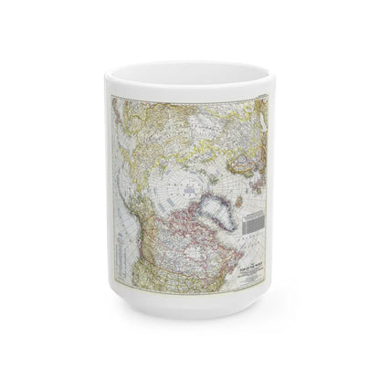 Top Of The World (1949) (Map) White Coffee Mug-15oz-Go Mug Yourself