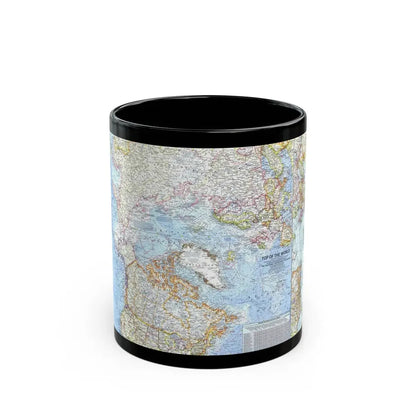 Top Of The World (1965) (Map) Black Coffee Mug 11oz - Go Mug Yourself