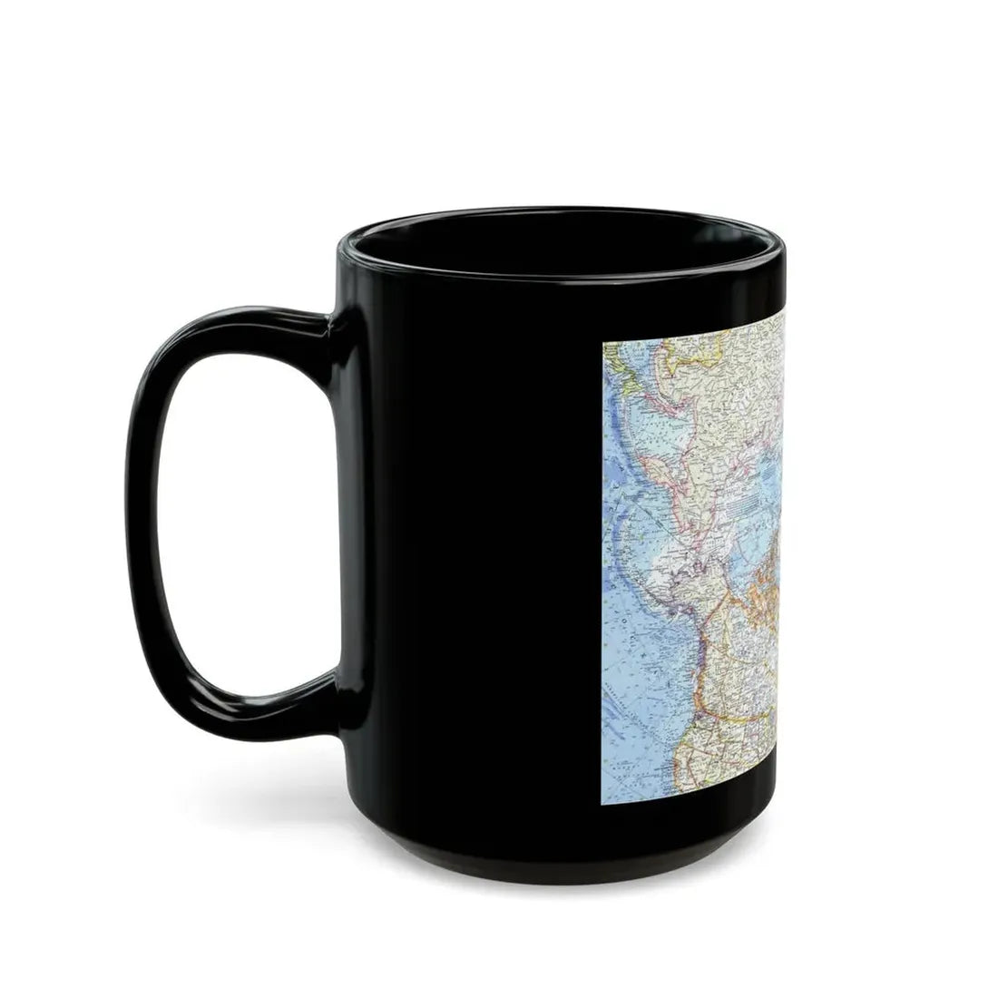 Top Of The World (1965) (Map) Black Coffee Mug - Go Mug Yourself