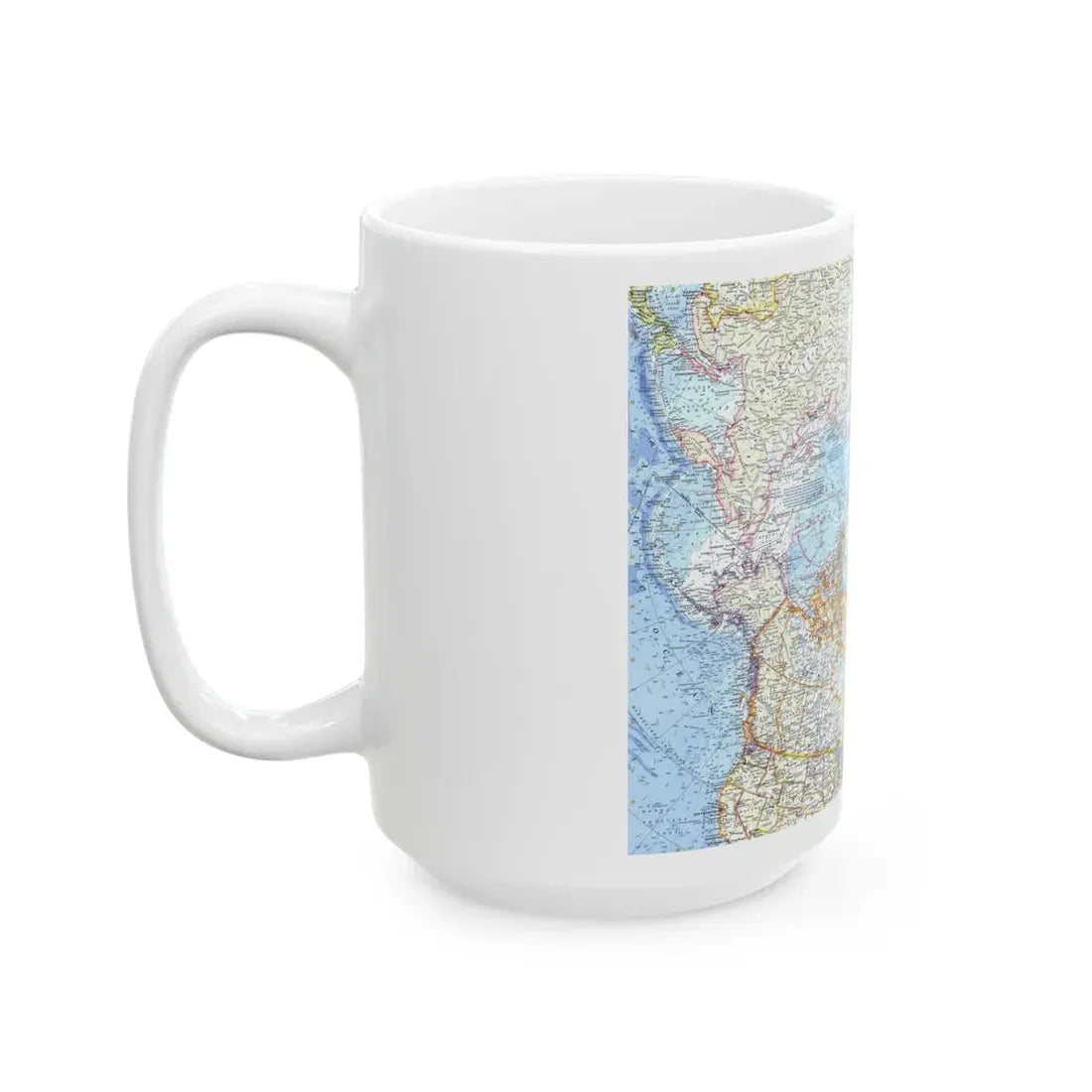 Top Of The World (1965) (Map) White Coffee Mug - Go Mug Yourself