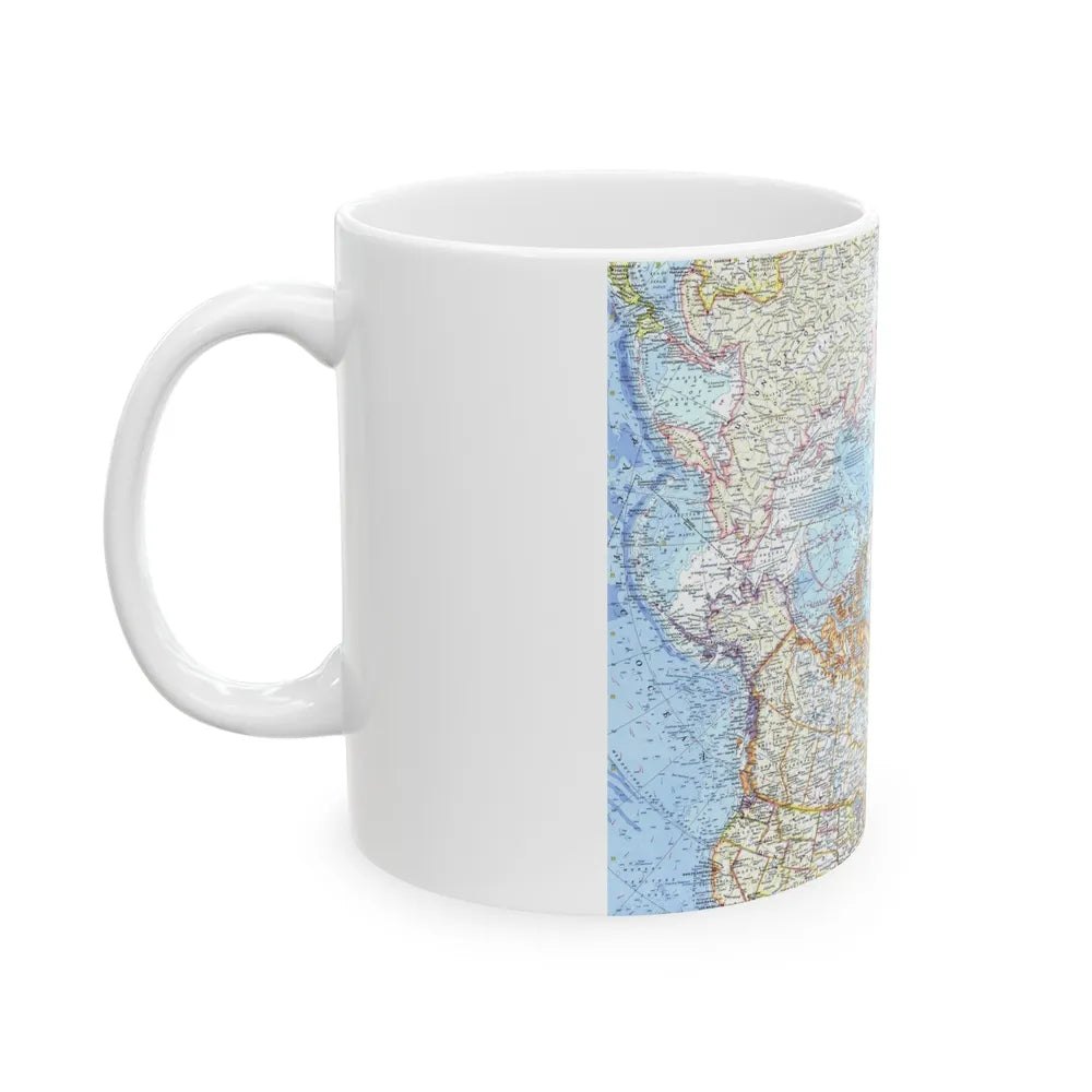 Top Of The World (1965) (Map) White Coffee Mug-Go Mug Yourself