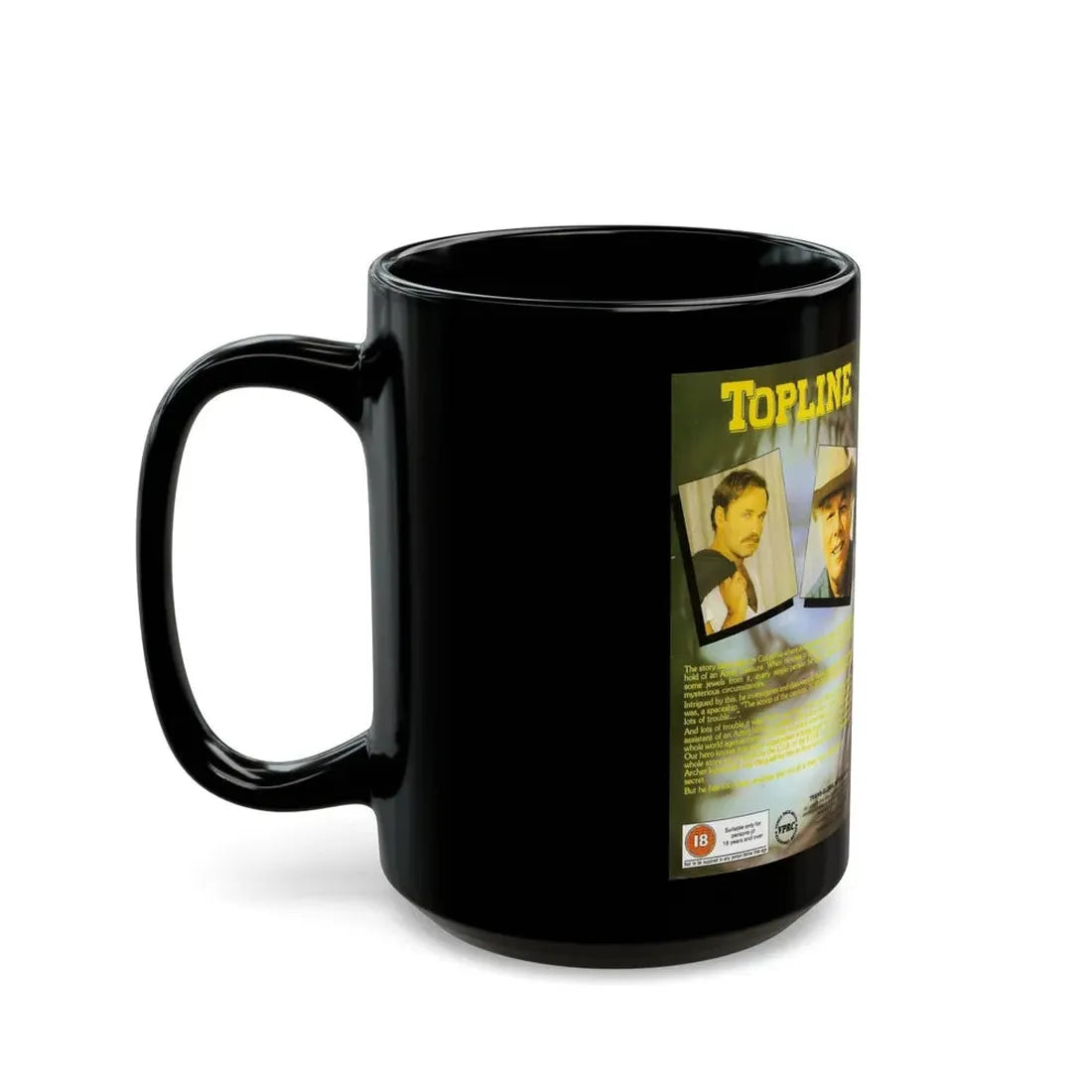 TOPLINE (VHS COVER) - Black Coffee Mug - Go Mug Yourself