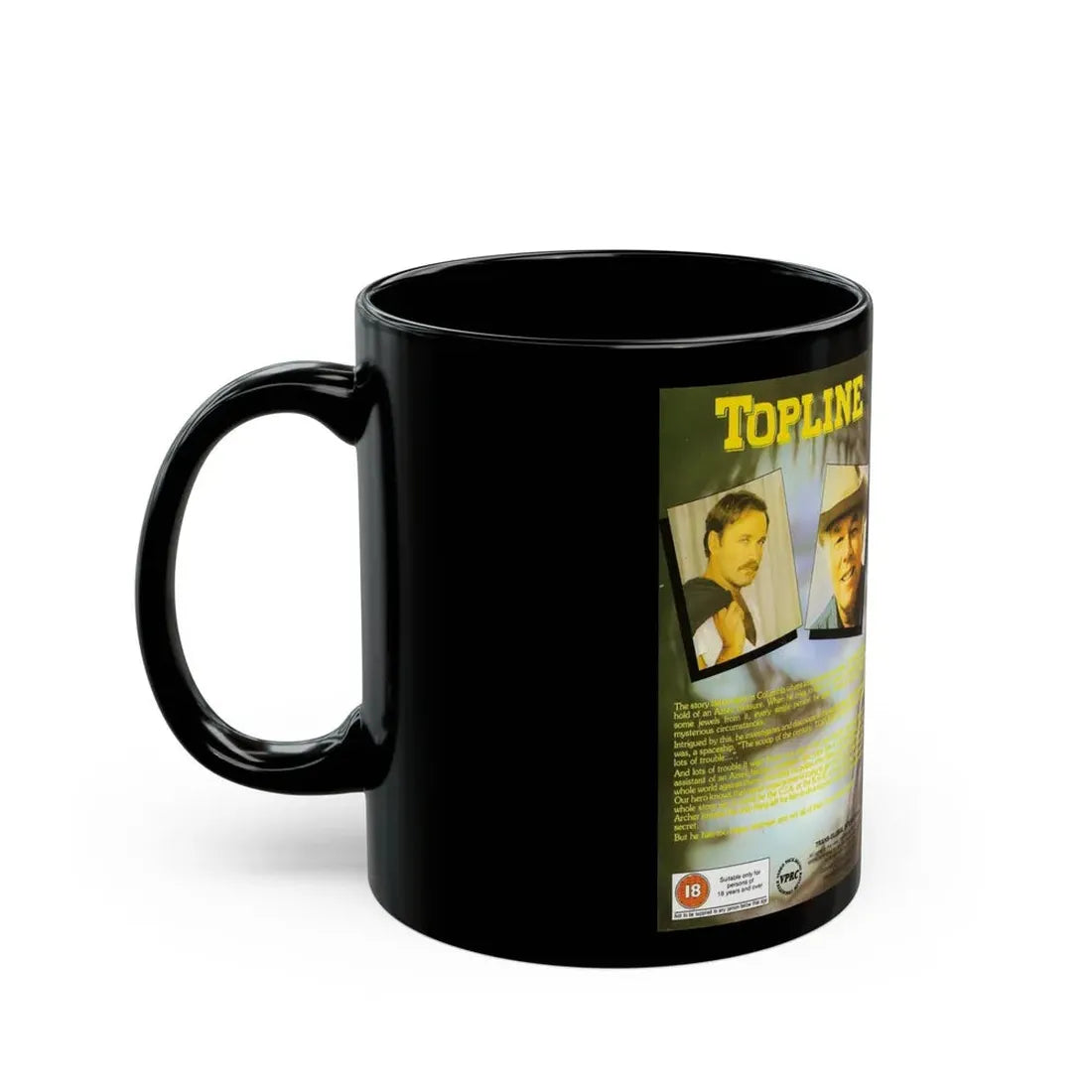 TOPLINE (VHS COVER) - Black Coffee Mug - Go Mug Yourself