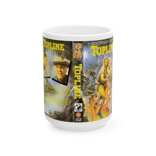 TOPLINE (VHS COVER) - White Coffee Mug 15oz - Go Mug Yourself