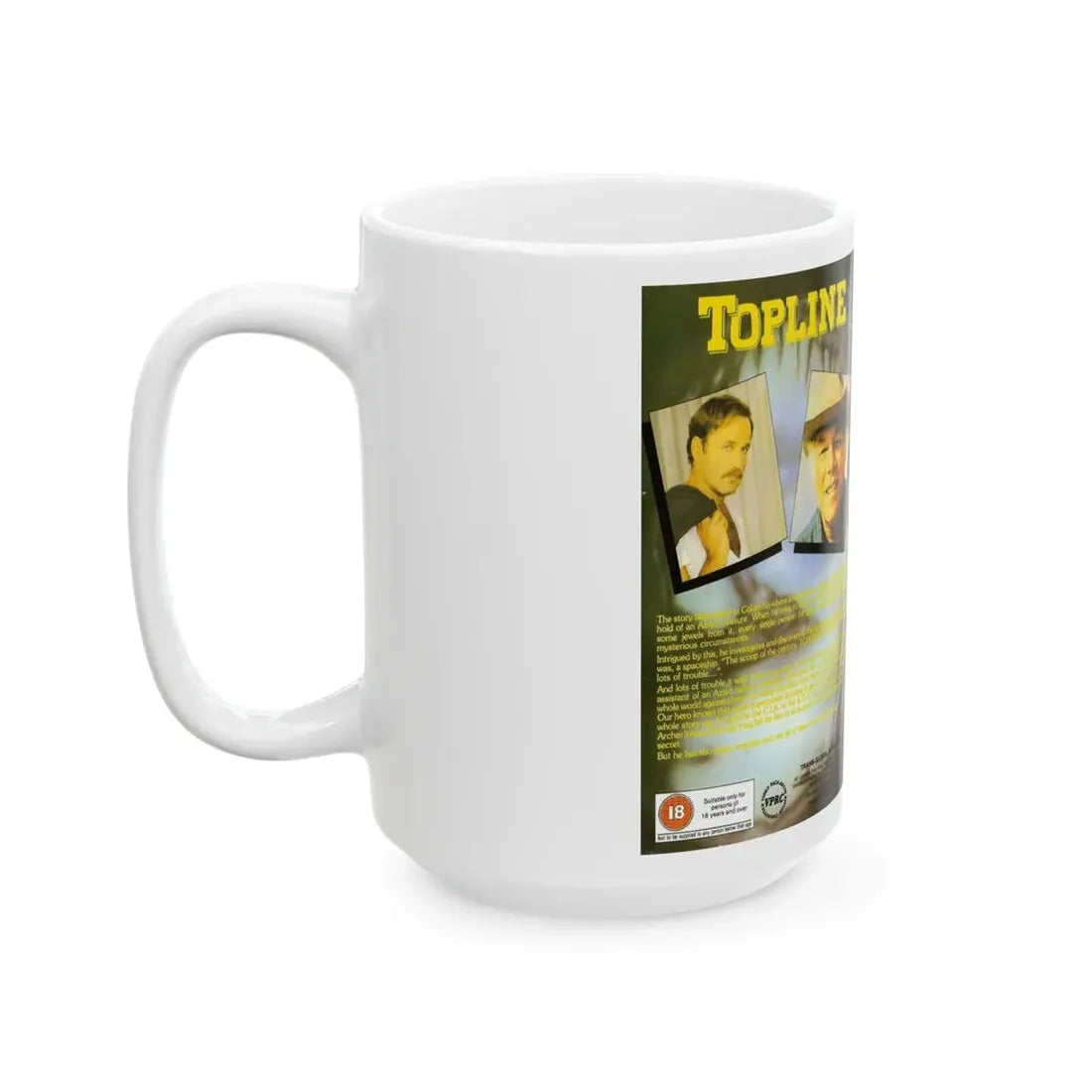TOPLINE (VHS COVER) - White Coffee Mug - Go Mug Yourself