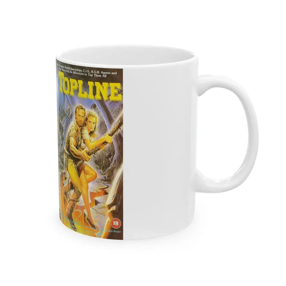 TOPLINE (VHS COVER) - White Coffee Mug - Go Mug Yourself