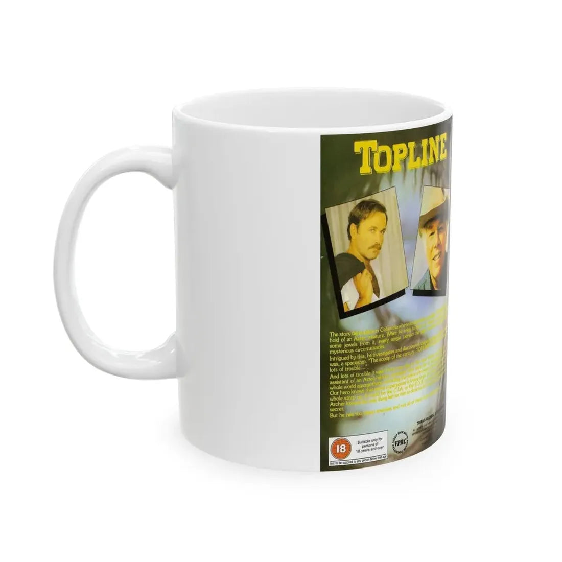 TOPLINE (VHS COVER) - White Coffee Mug - Go Mug Yourself