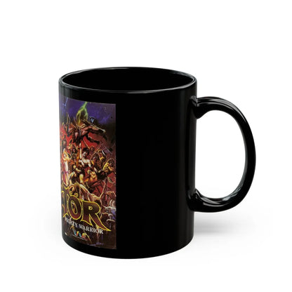 TOR MIGHTY WARRIOR (VHS COVER) - Black Coffee Mug-Go Mug Yourself