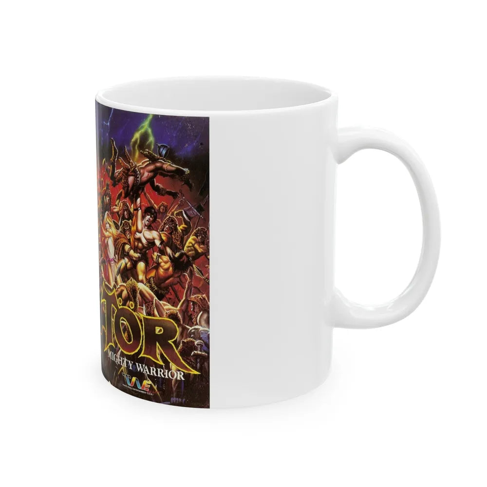 TOR MIGHTY WARRIOR (VHS COVER) - White Coffee Mug-Go Mug Yourself