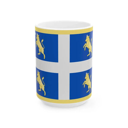 Torino-Bandiera (Italy) White Coffee Mug 15oz - Go Mug Yourself