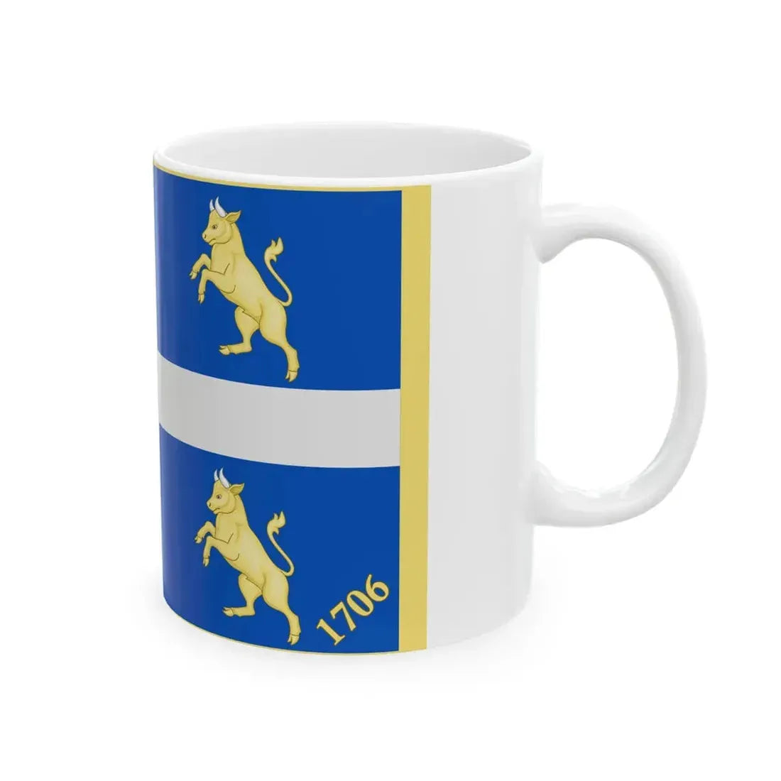 Torino-Bandiera (Italy) White Coffee Mug - Go Mug Yourself