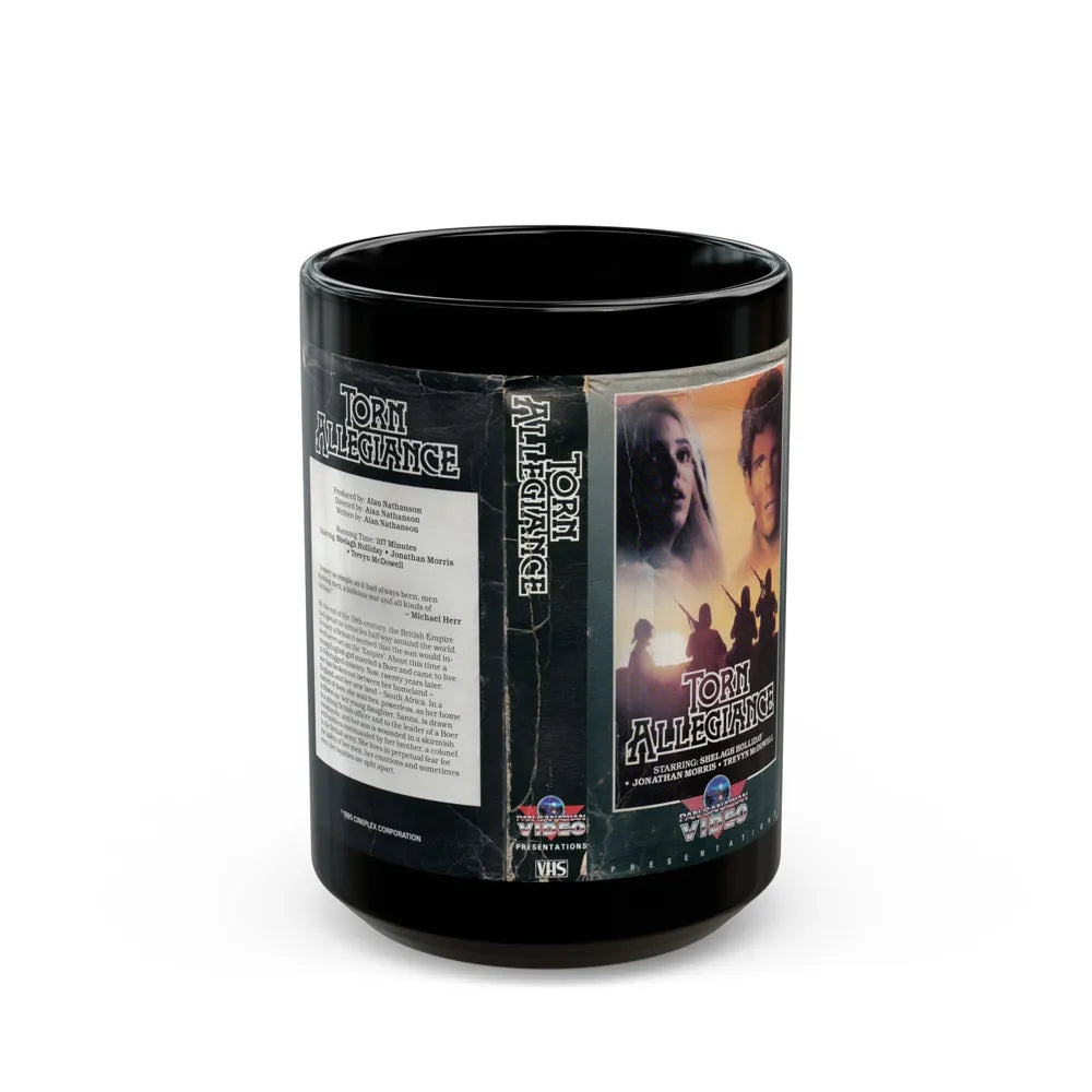 TORN ALLEGIANCE (VHS COVER) - Black Coffee Mug-15oz-Go Mug Yourself