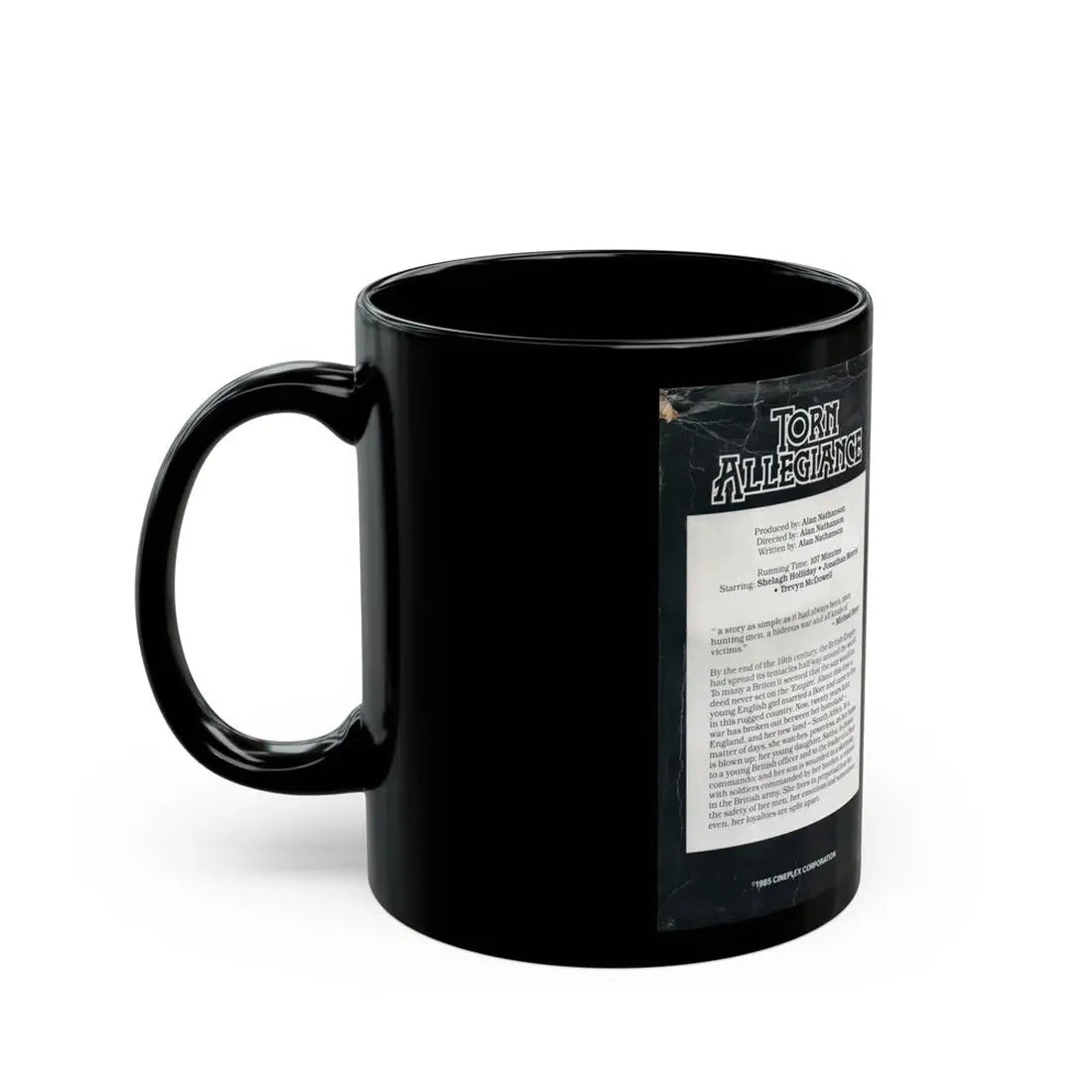 TORN ALLEGIANCE (VHS COVER) - Black Coffee Mug - Go Mug Yourself