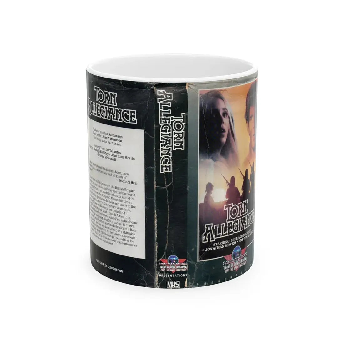 TORN ALLEGIANCE (VHS COVER) - White Coffee Mug 11oz - Go Mug Yourself