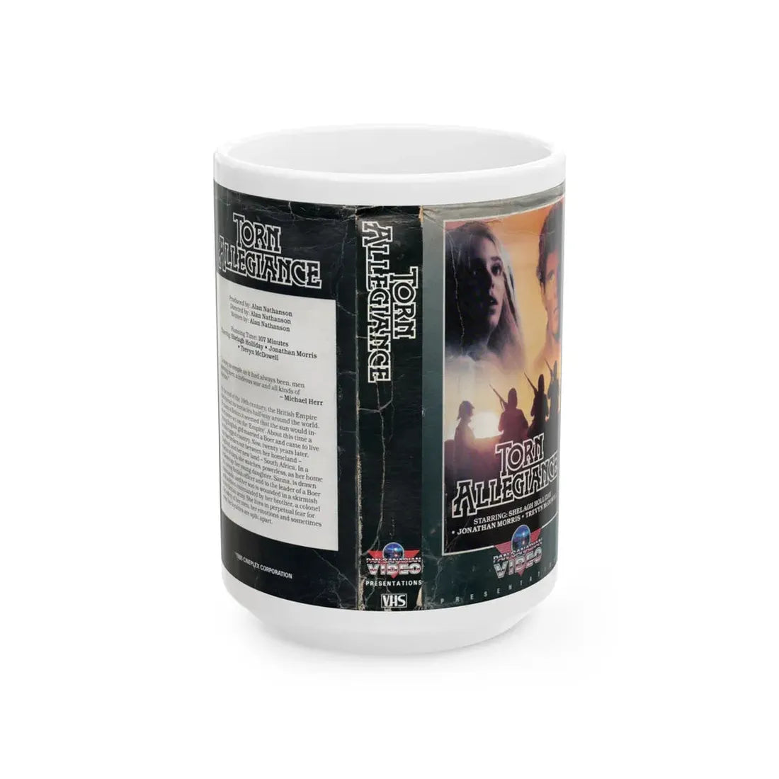 TORN ALLEGIANCE (VHS COVER) - White Coffee Mug 15oz - Go Mug Yourself