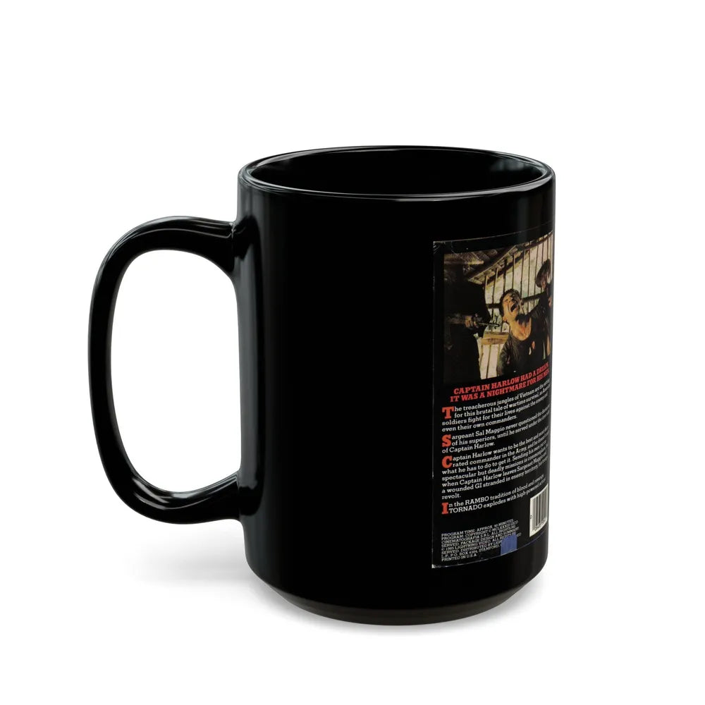 TORNADO LIGHTNING VIDEO (VHS COVER) - Black Coffee Mug-Go Mug Yourself