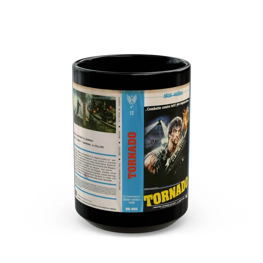 TORNADO (VHS COVER) - Black Coffee Mug-15oz-Go Mug Yourself