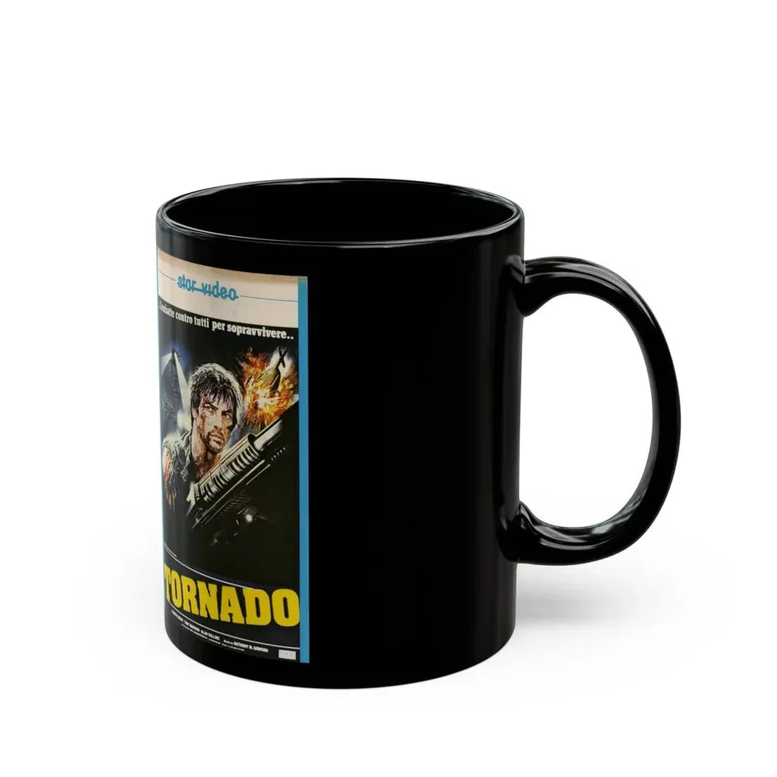 TORNADO (VHS COVER) - Black Coffee Mug - Go Mug Yourself