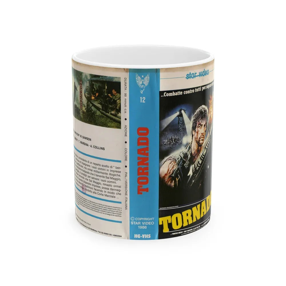 TORNADO (VHS COVER) - White Coffee Mug-11oz-Go Mug Yourself