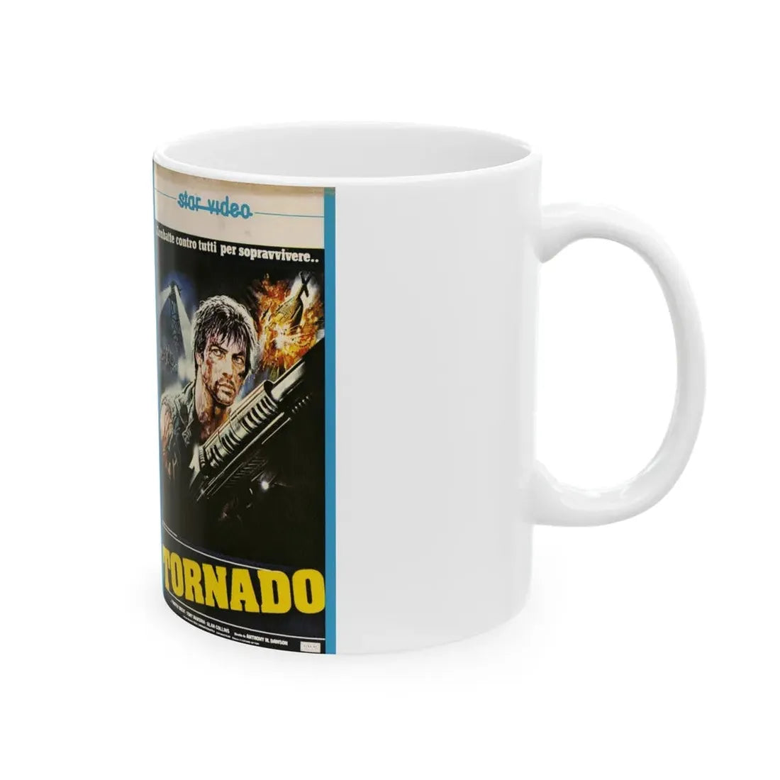 TORNADO (VHS COVER) - White Coffee Mug - Go Mug Yourself