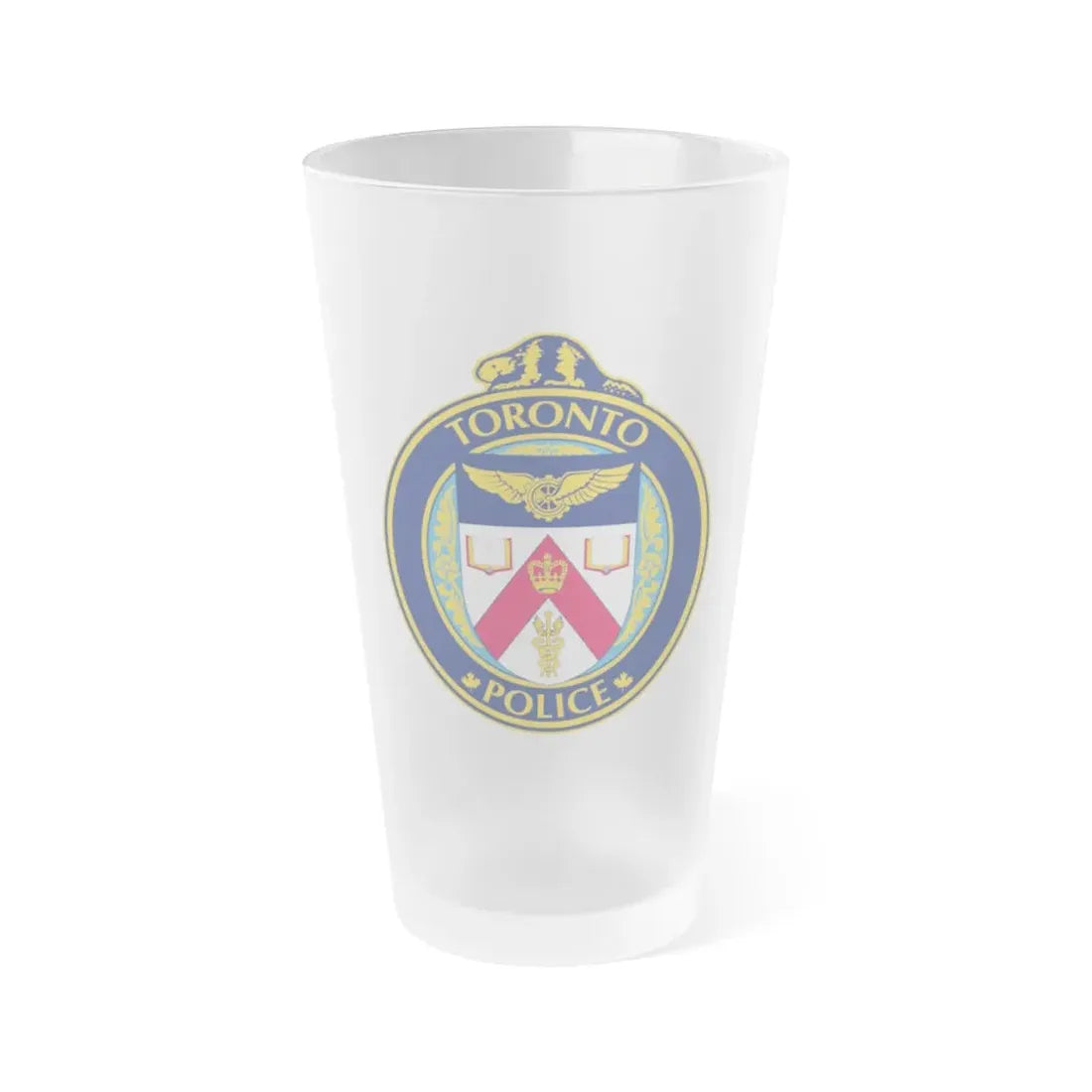 Toronto Police Service - Frosted Pint Glass 16oz 16oz Frosted - Go Mug Yourself