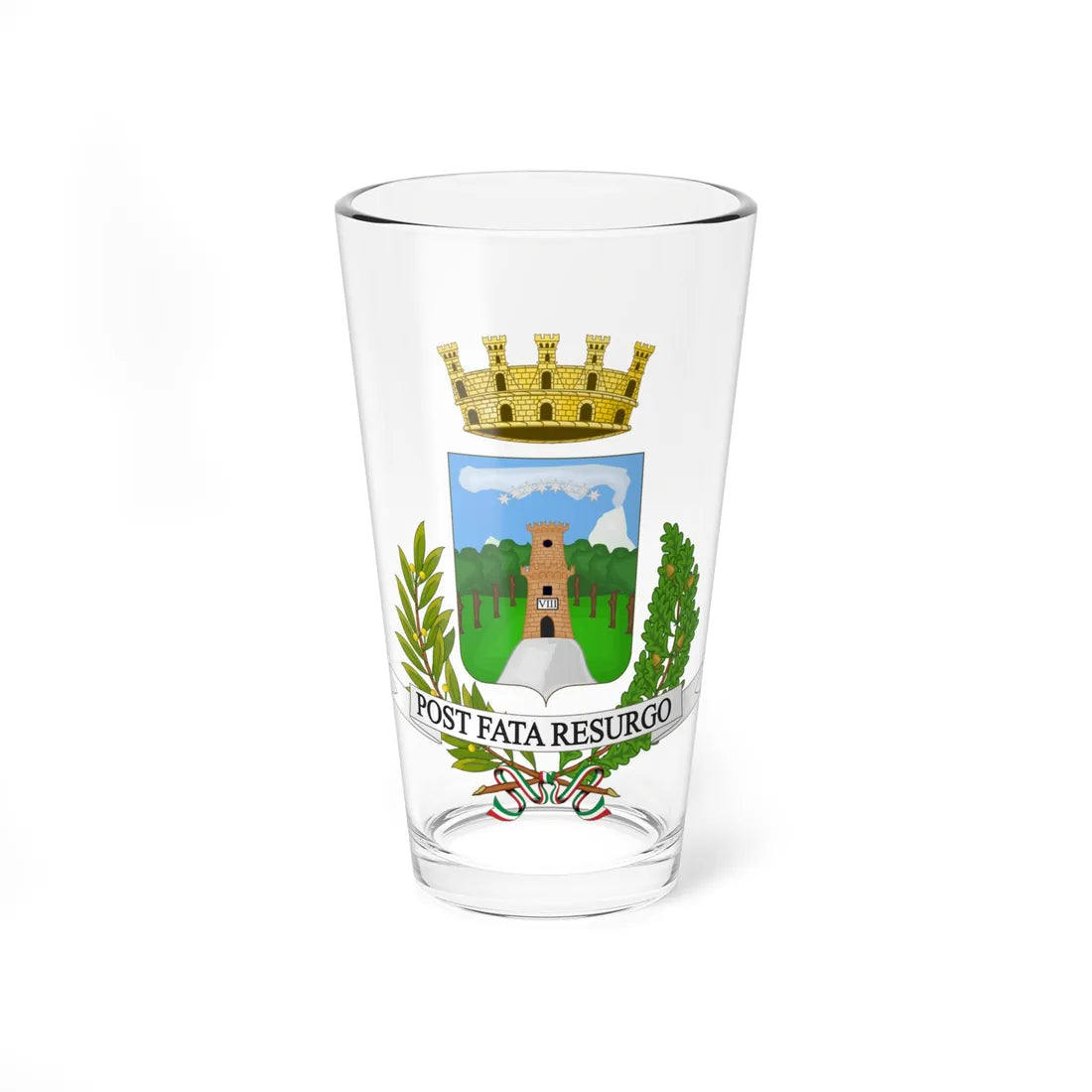 Torre del Greco-Stemma (Italy) (Coat of Arms) Pint Glass 16oz 16oz - Go Mug Yourself