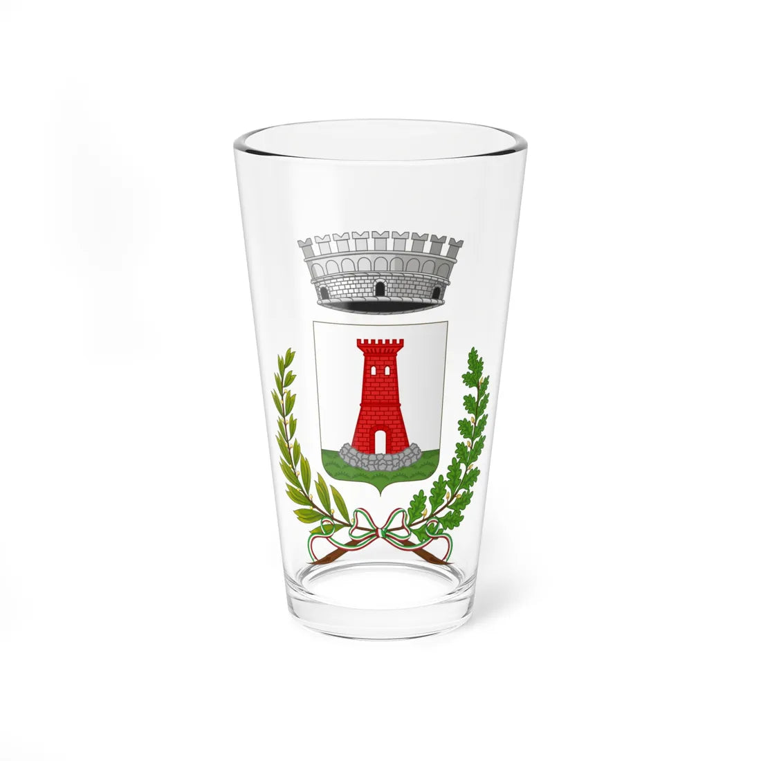 Torrile-Stemma (Italy) (Coat of Arms) Pint Glass 16oz 16oz - Go Mug Yourself