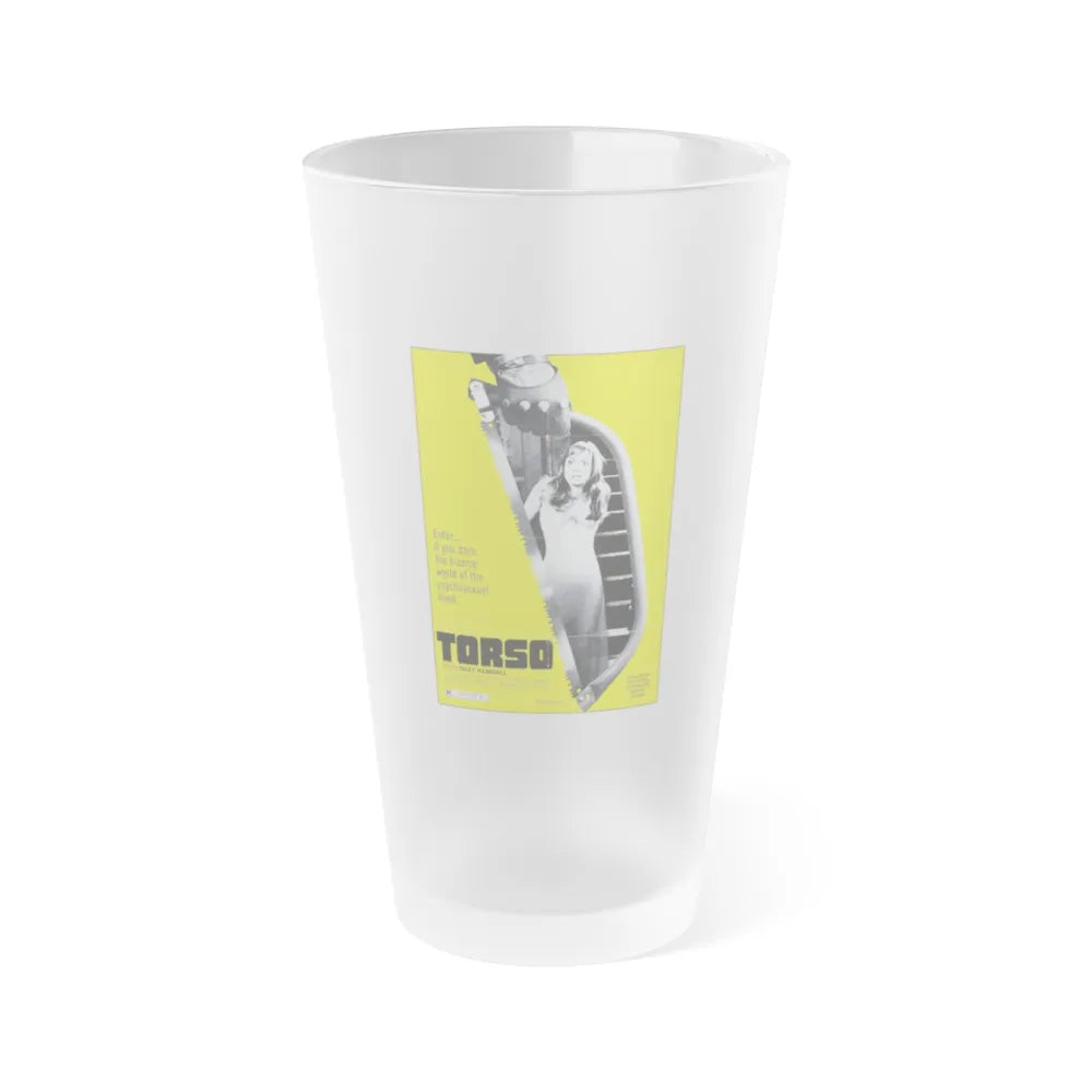 TORSO 1973 Movie Poster - Frosted Pint Glass 16oz-16oz-Frosted-Go Mug Yourself