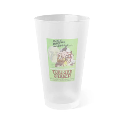 TORTURE GARDEN 1967 Movie Poster - Frosted Pint Glass 16oz Default Title - Go Mug Yourself