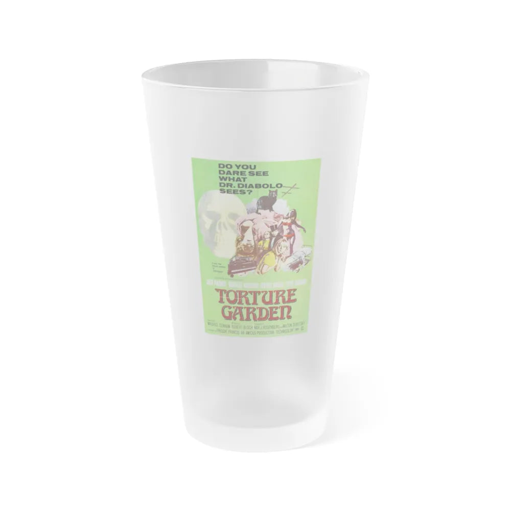 TORTURE GARDEN 1967 Movie Poster - Frosted Pint Glass 16oz-Go Mug Yourself