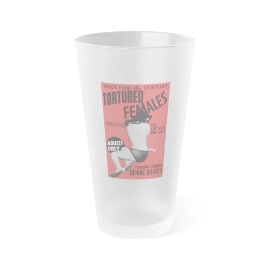 TORTURED FEMALES 1965 Movie Poster - Frosted Pint Glass 16oz-16oz-Frosted-Go Mug Yourself