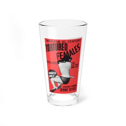 TORTURED FEMALES 1965 Movie Poster - Pint Glass 16oz-16oz-Go Mug Yourself