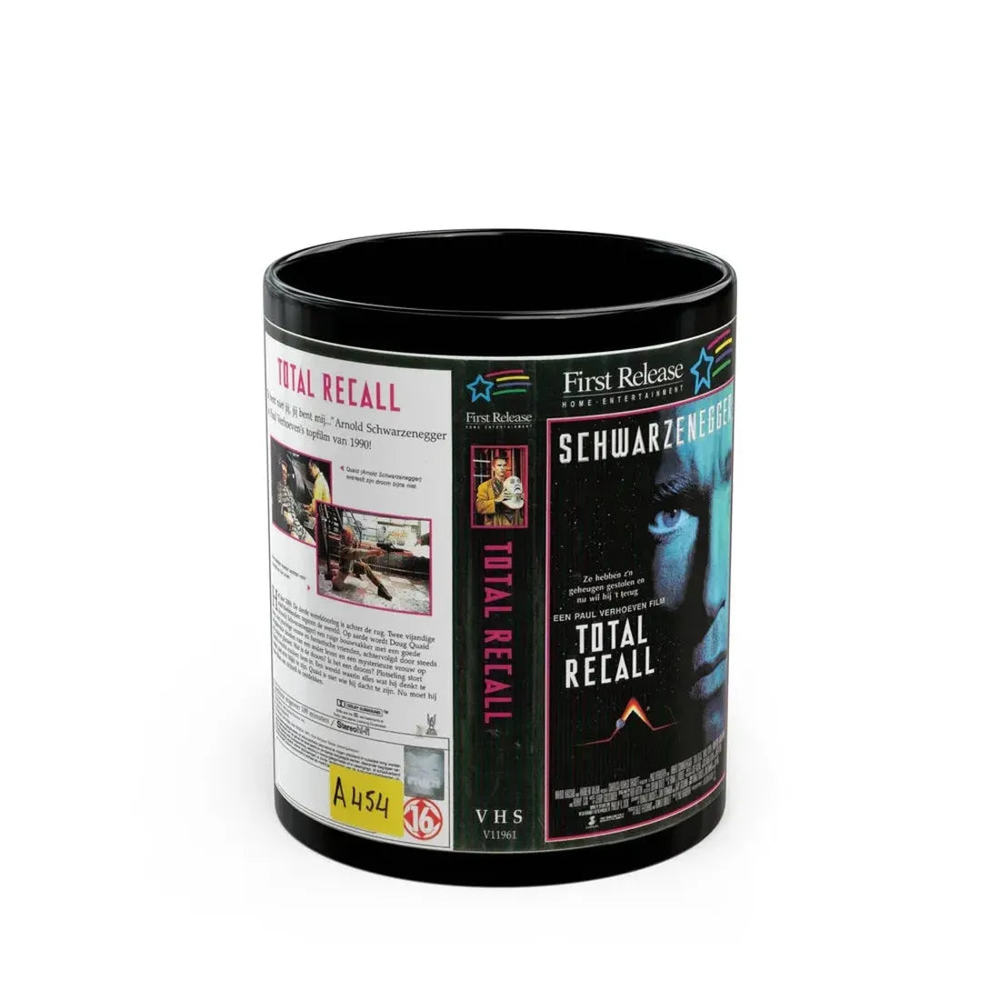 TOTAL RECALL (VHS COVER) - Black Coffee Mug 11oz - Go Mug Yourself