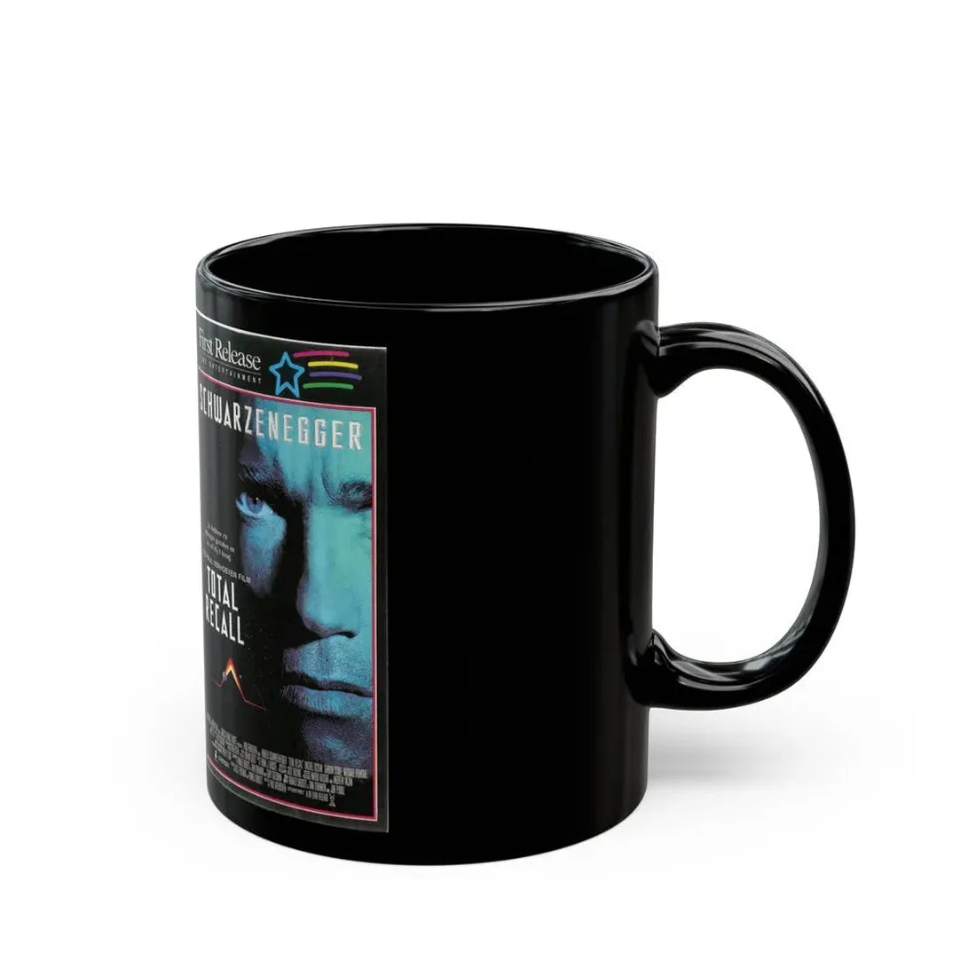 TOTAL RECALL (VHS COVER) - Black Coffee Mug - Go Mug Yourself