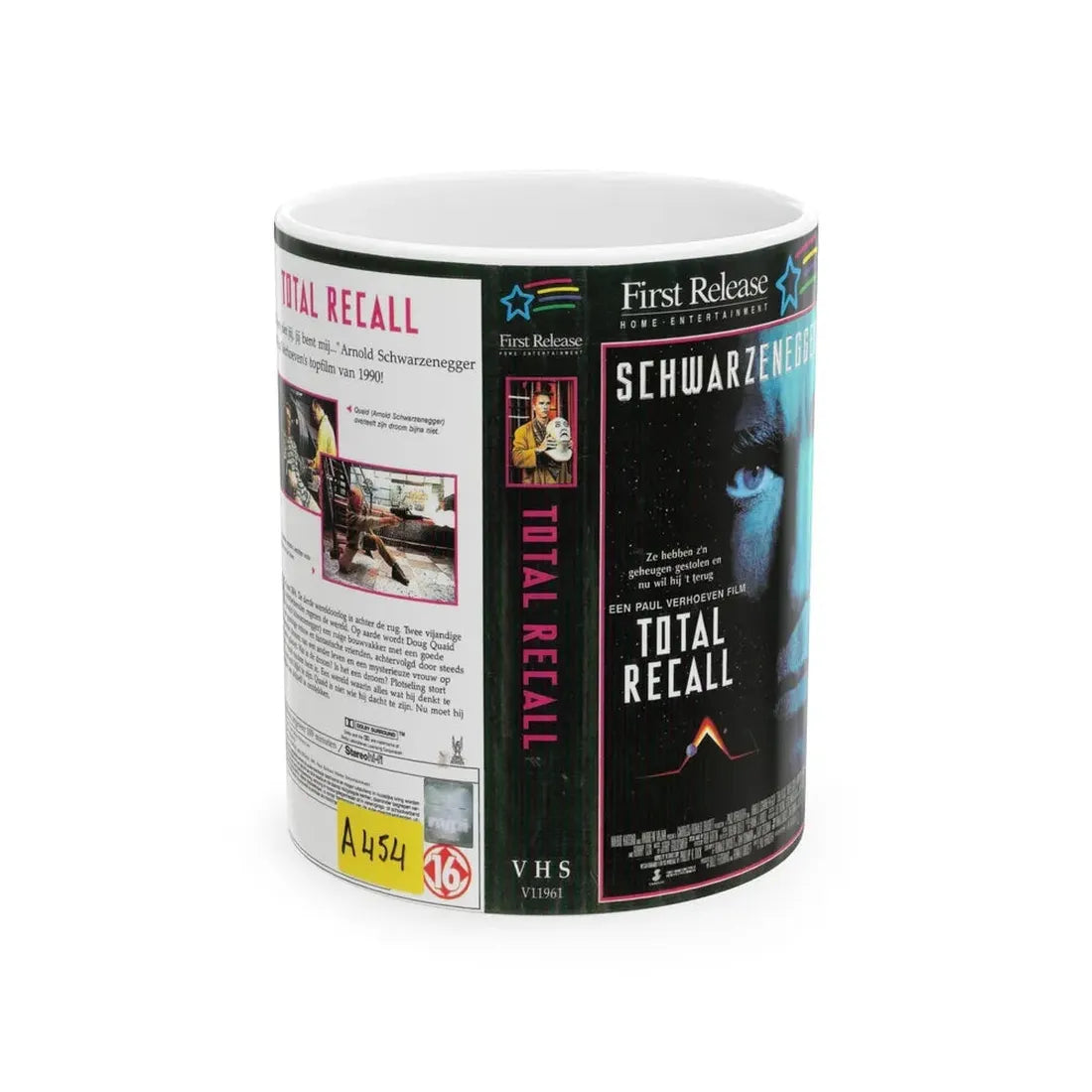 TOTAL RECALL (VHS COVER) - White Coffee Mug 11oz - Go Mug Yourself