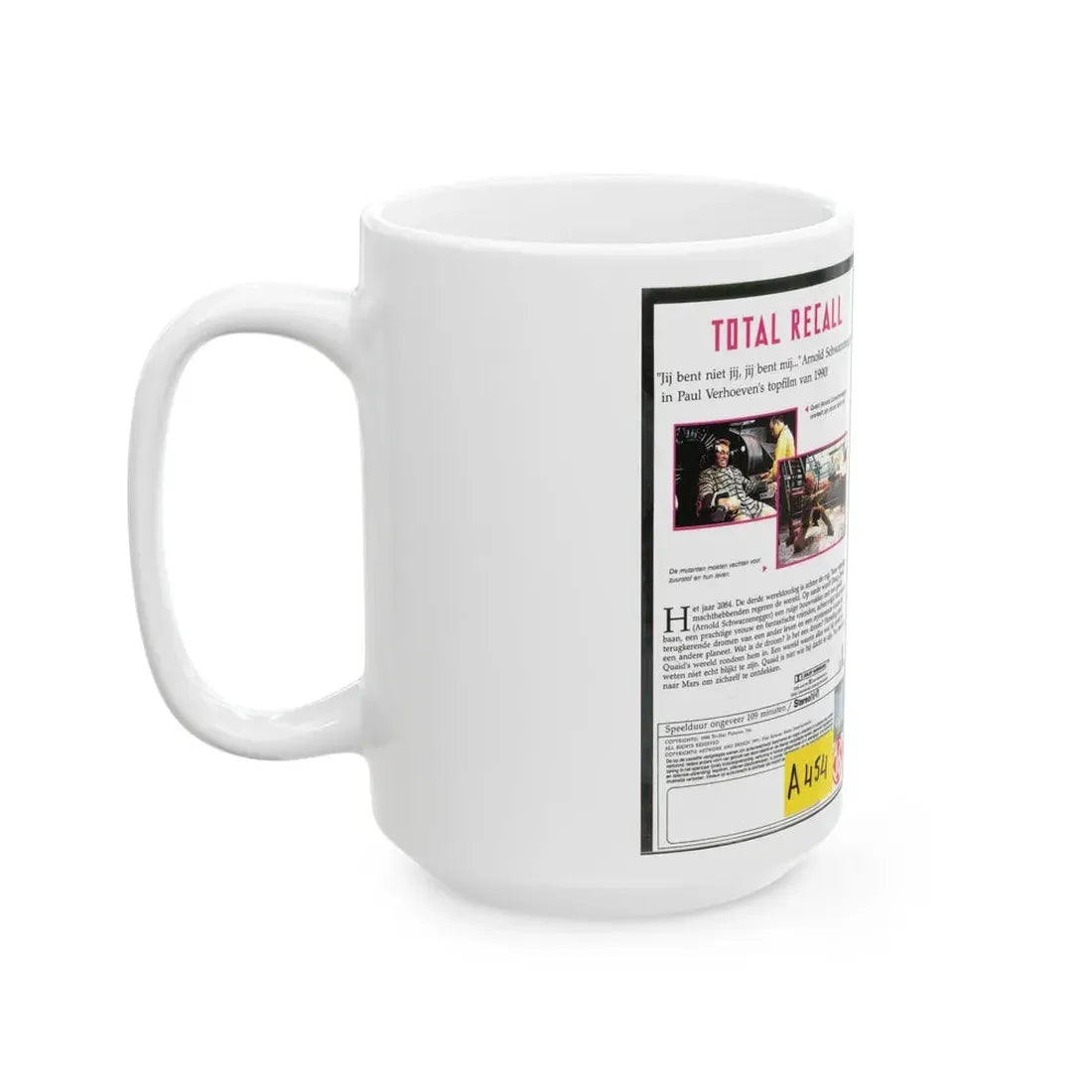 TOTAL RECALL (VHS COVER) - White Coffee Mug - Go Mug Yourself
