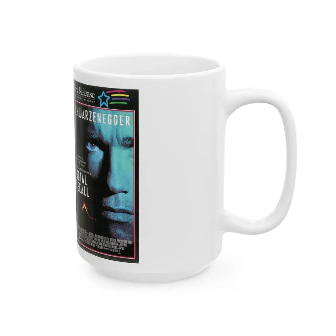 TOTAL RECALL (VHS COVER) - White Coffee Mug - Go Mug Yourself