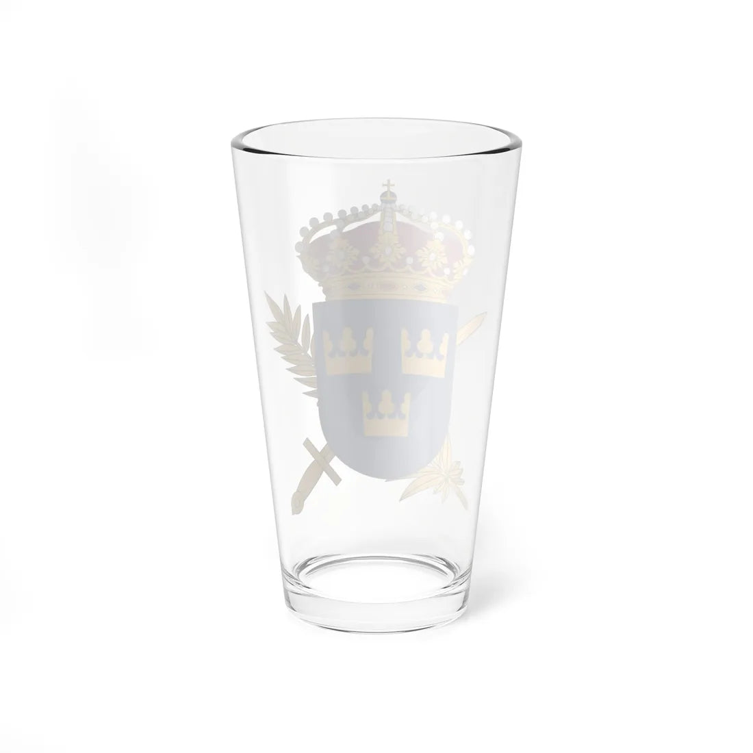 Totalförsvarets plikt- och prövningsverk vapen (Sweden) (Coat of Arms) Pint Glass 16oz - Go Mug Yourself