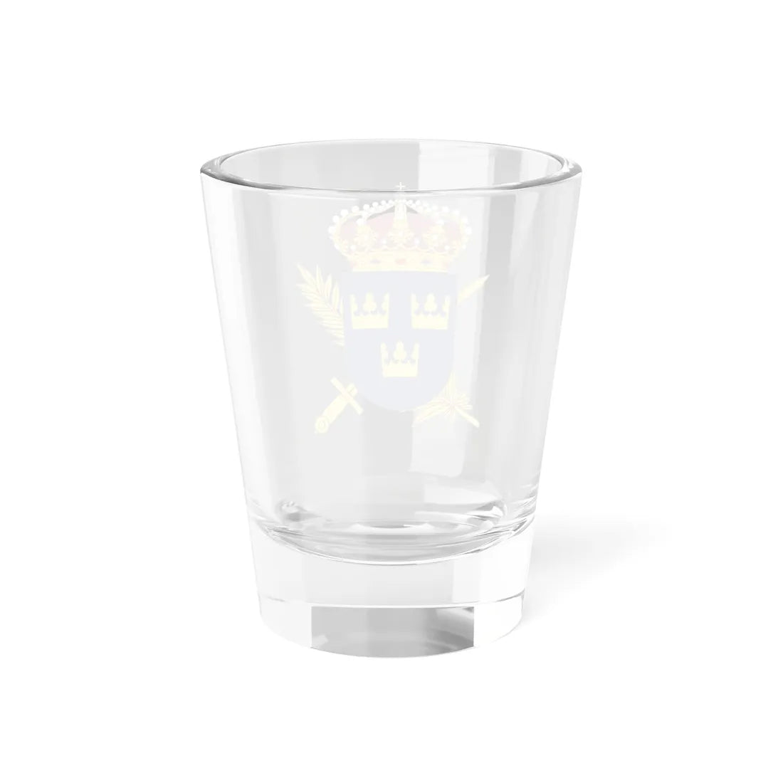 Totalförsvarets plikt- och prövningsverk vapen (Sweden) (Coat of Arms) Shot Glass 1.5oz - Go Mug Yourself