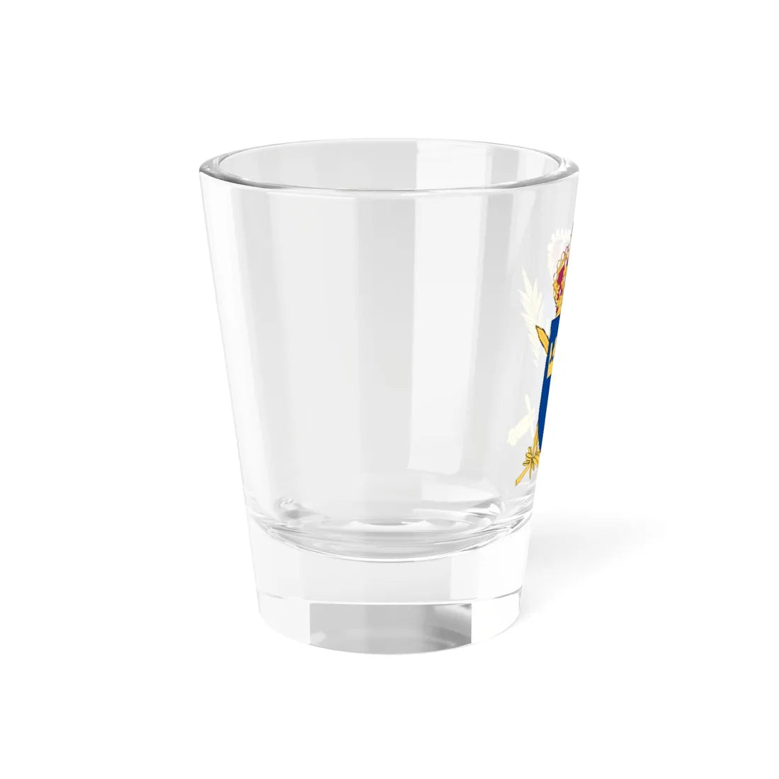 Totalförsvarets plikt- och prövningsverk vapen (Sweden) (Coat of Arms) Shot Glass 1.5oz - Go Mug Yourself