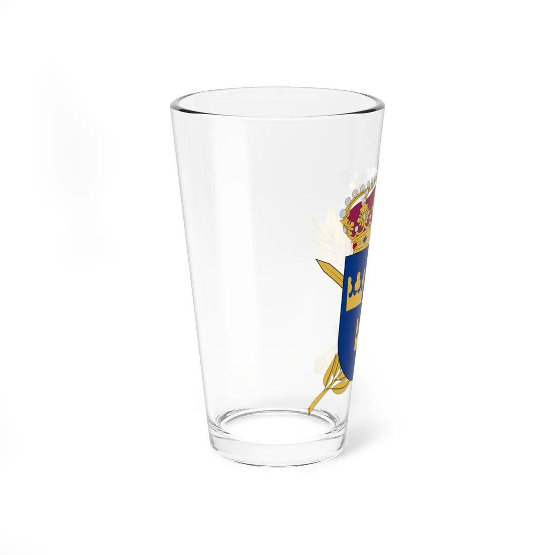 Totalförsvarets pliktverk vapen (Sweden) (Coat of Arms) Pint Glass 16oz - Go Mug Yourself