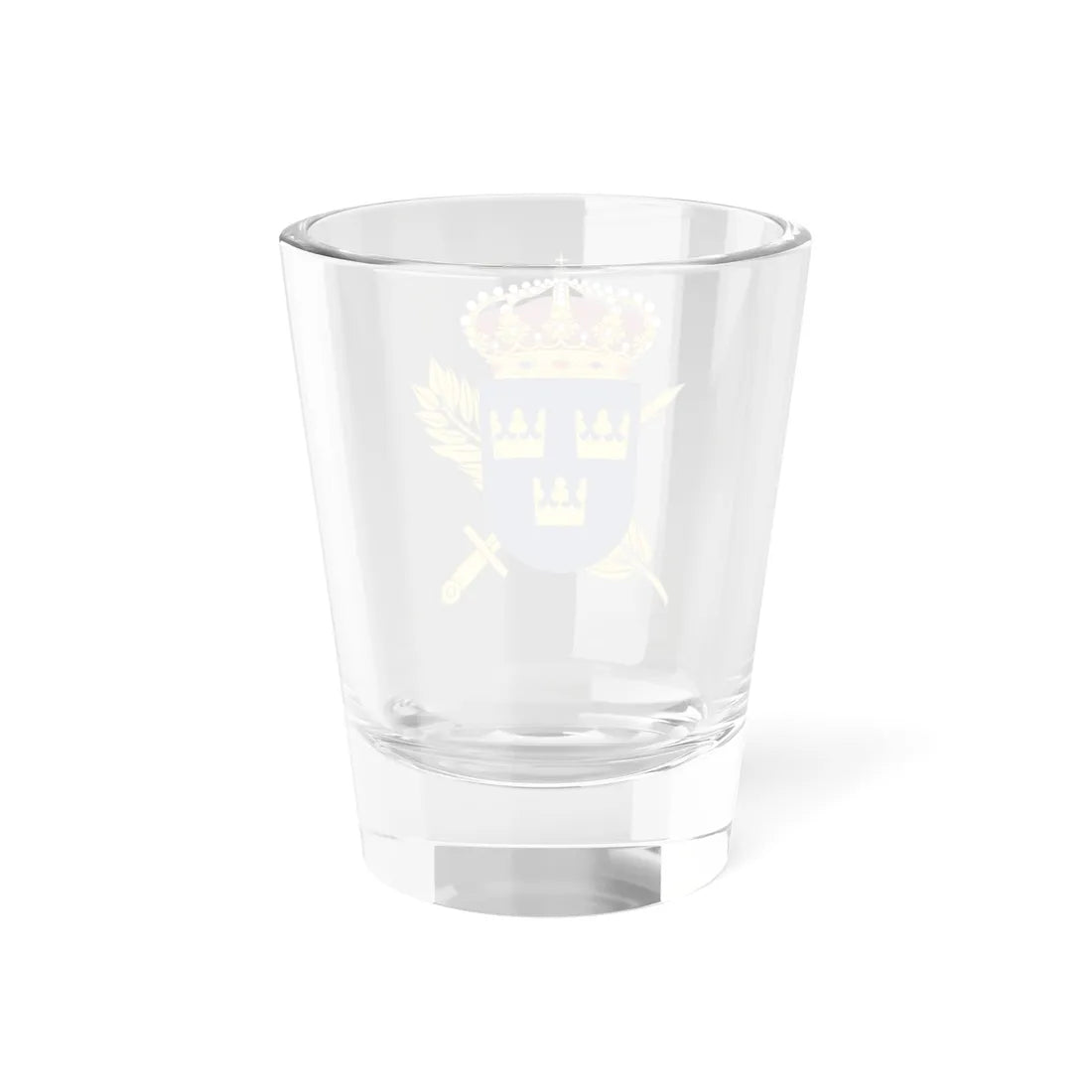 Totalförsvarets pliktverk vapen (Sweden) (Coat of Arms) Shot Glass 1.5oz - Go Mug Yourself