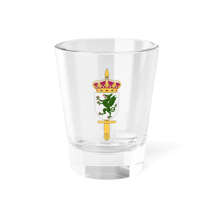 Totalförsvarets skyddsskola vapen (Sweden) (Coat of Arms) Shot Glass 1.5oz 1.5oz - Go Mug Yourself