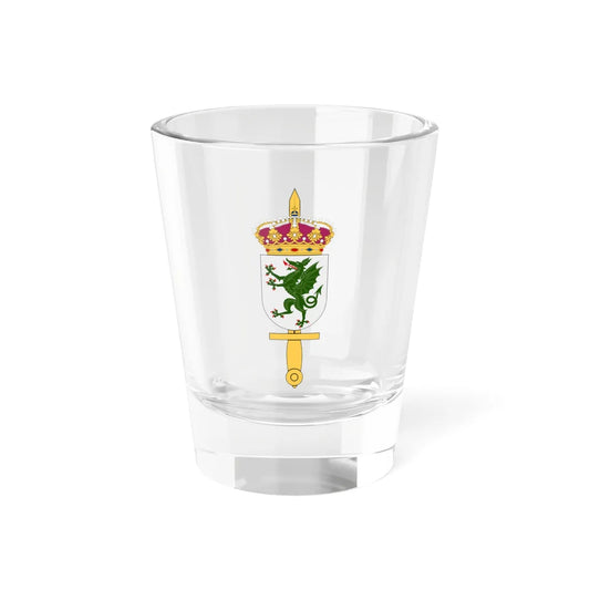 Totalförsvarets skyddsskola vapen (Sweden) (Coat of Arms) Shot Glass 1.5oz 1.5oz - Go Mug Yourself