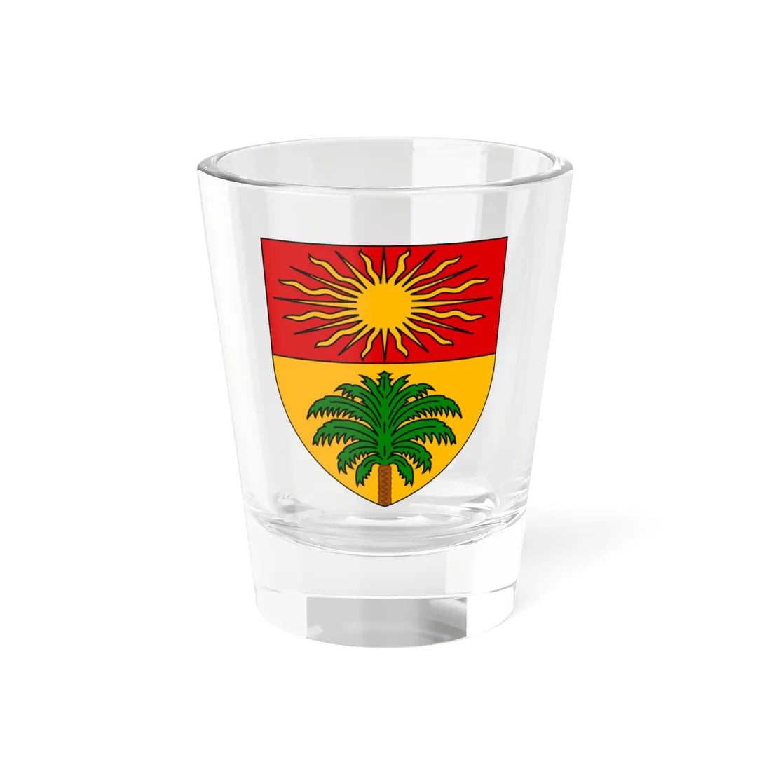 Touggourt Coat of Arms French Algeria (Algeria) (Coat of Arms) Shot Glass 1.5oz 1.5oz - Go Mug Yourself