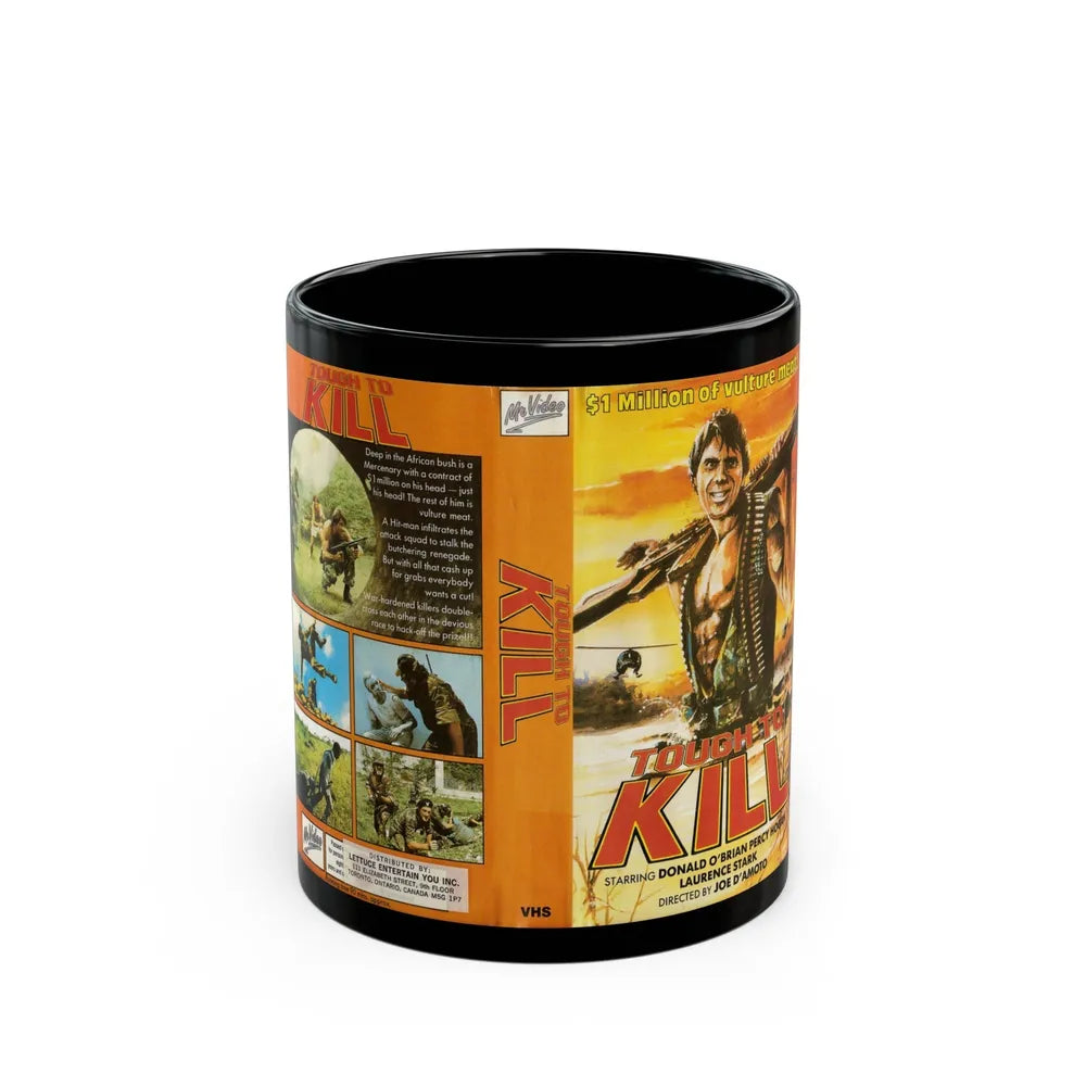 TOUGH TO KILL (VHS COVER) - Black Coffee Mug-11oz-Go Mug Yourself