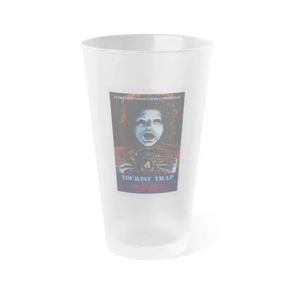 TOURIST TRAP 1979 Movie Poster - Frosted Pint Glass 16oz 16oz Frosted - Go Mug Yourself