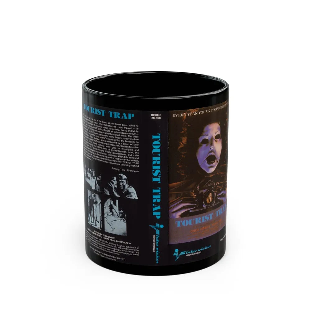 TOURIST TRAP (VHS COVER) - Black Coffee Mug-11oz-Go Mug Yourself