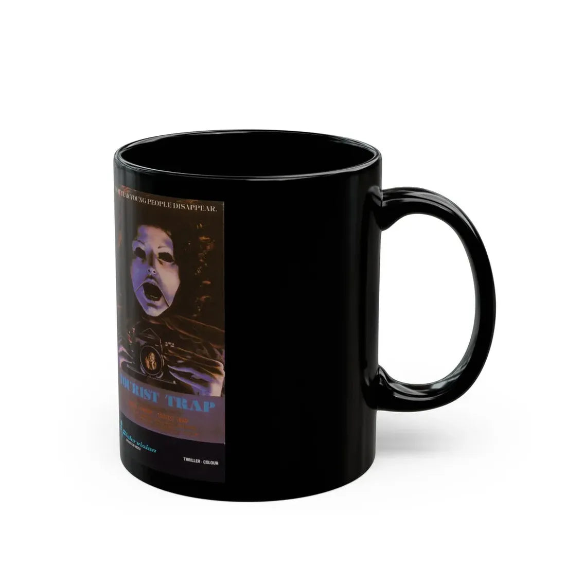 TOURIST TRAP (VHS COVER) - Black Coffee Mug - Go Mug Yourself