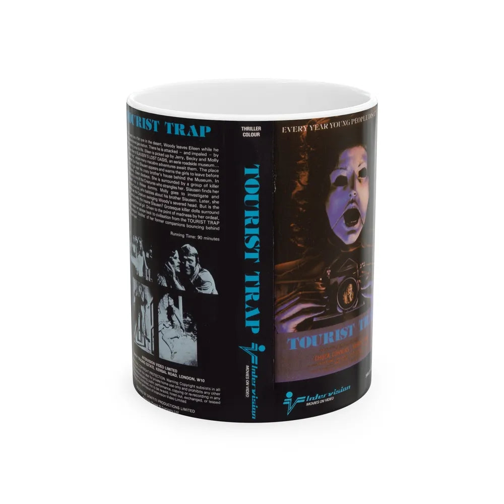 TOURIST TRAP (VHS COVER) - White Coffee Mug-11oz-Go Mug Yourself